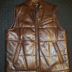 Cremieux Outdoors Leather Vest